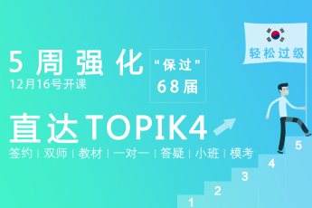 TOPIK中高级双师签约班【12.16】